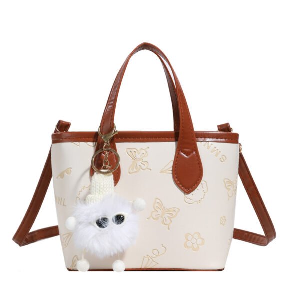 Bucket bag for women with all-over print. Lightweight summer shoulder handbag. Fits all your daily essentials