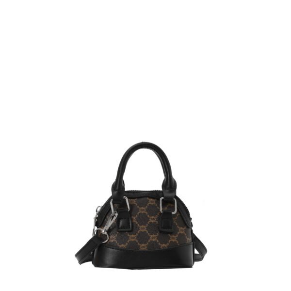 Mini satchel bag in shell shape. Small PU leather crossbody purse for women