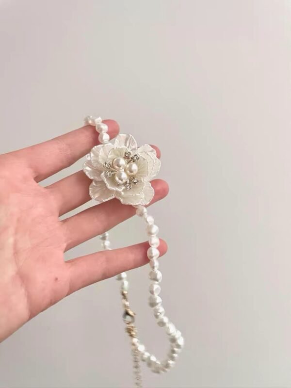 A boho choker necklace with vintage rhinestone charm. Bohemian crystal pendant, adjustable fit. Perfect for festivals or daily wear