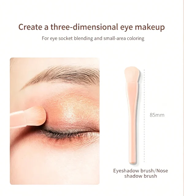 A travel makeup brush set with 4 retractable brushes. Powder, blush, eyeshadow in one portable kit.