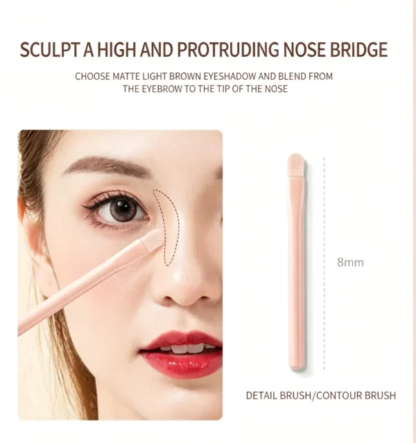 A travel makeup brush set with 4 retractable brushes. Powder, blush, eyeshadow in one portable kit.