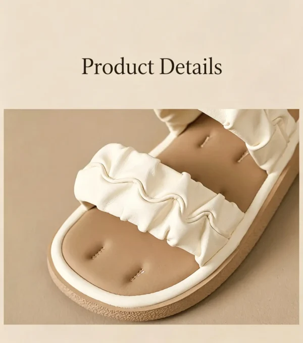 Cloud comfort women's slide sandals. Lightweight, breathable, and perfect with dresses or jeans.