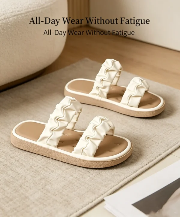 Cloud comfort women's slide sandals. Lightweight, breathable, and perfect with dresses or jeans.