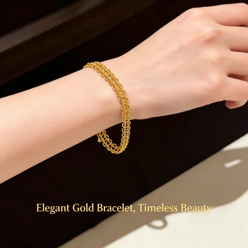 A lace cuff bracelet with vintage gold finish. Open design, lightweight, and perfect for stacking or wearing alone. Adjustable and gift-ready