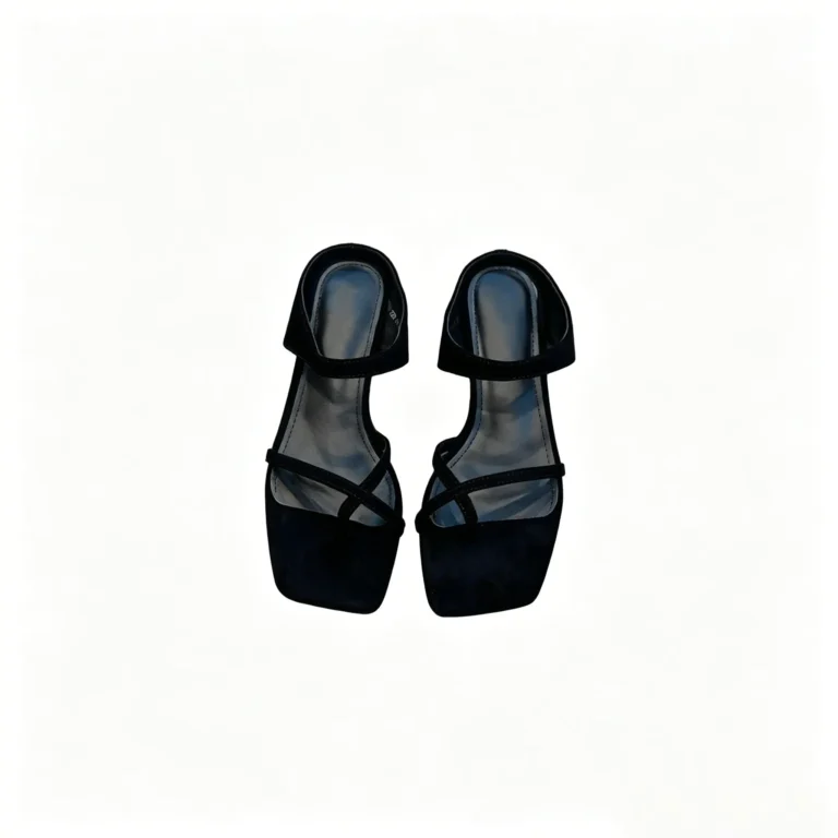 T strap block heels with square toe and vintage inspired low block heels. Comfortable for work or daily wear. Available in black and brown.