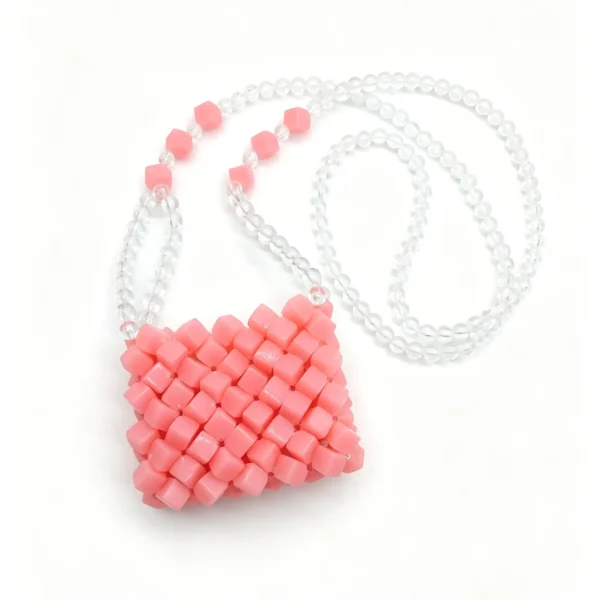 Clear acrylic purse in candy colors. Mini jelly crossbody bag for phone and essentials. Cute for daily wear.