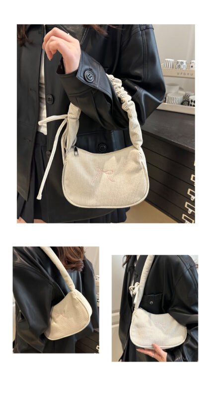 Shoulder bag for women with butterfly print. Lightweight casual hobo purse. Fits phone and daily essentials. 