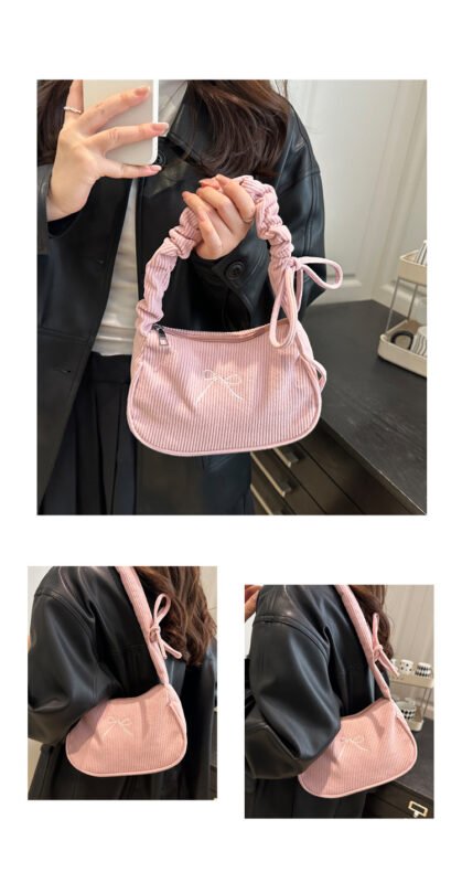 Shoulder bag for women with butterfly print. Lightweight casual hobo purse. Fits phone and daily essentials. 