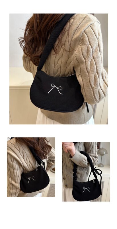 Shoulder bag for women with butterfly print. Lightweight casual hobo purse. Fits phone and daily essentials. 