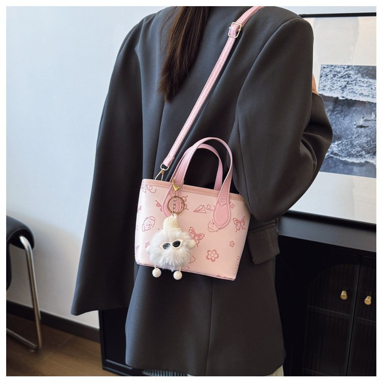 详情_14 Bucket bag for women with all-over print. Lightweight summer shoulder handbag. Fits all your daily essentials