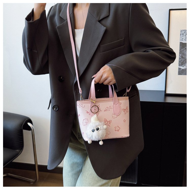 详情_15 Bucket bag for women with all-over print. Lightweight summer shoulder handbag. Fits all your daily essentials
