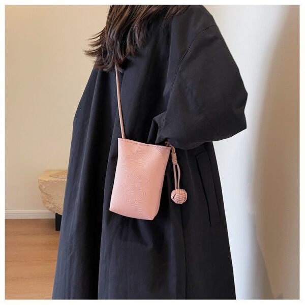Mini Crossbody Bag – Small PU Leather Square Purse for Women