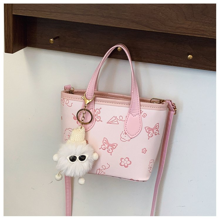 详情_27 Bucket bag for women with all-over print. Lightweight summer shoulder handbag. Fits all your daily essentials