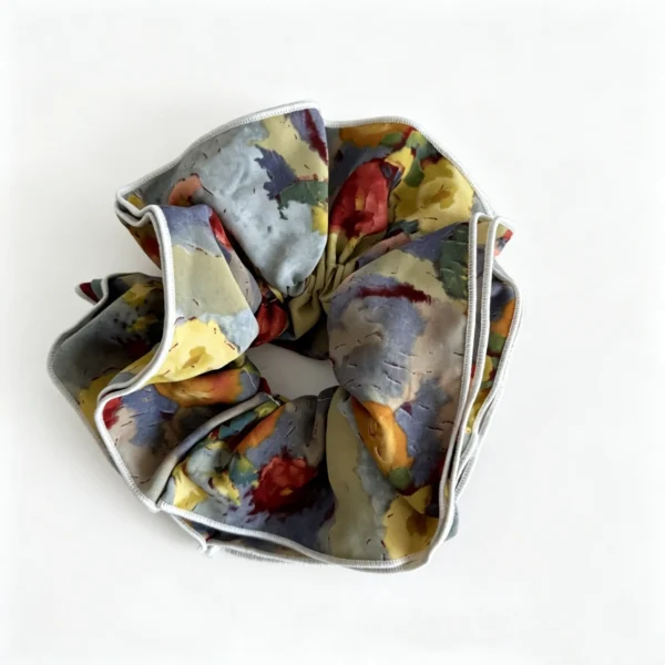Oil Painting Floral Head Scarf