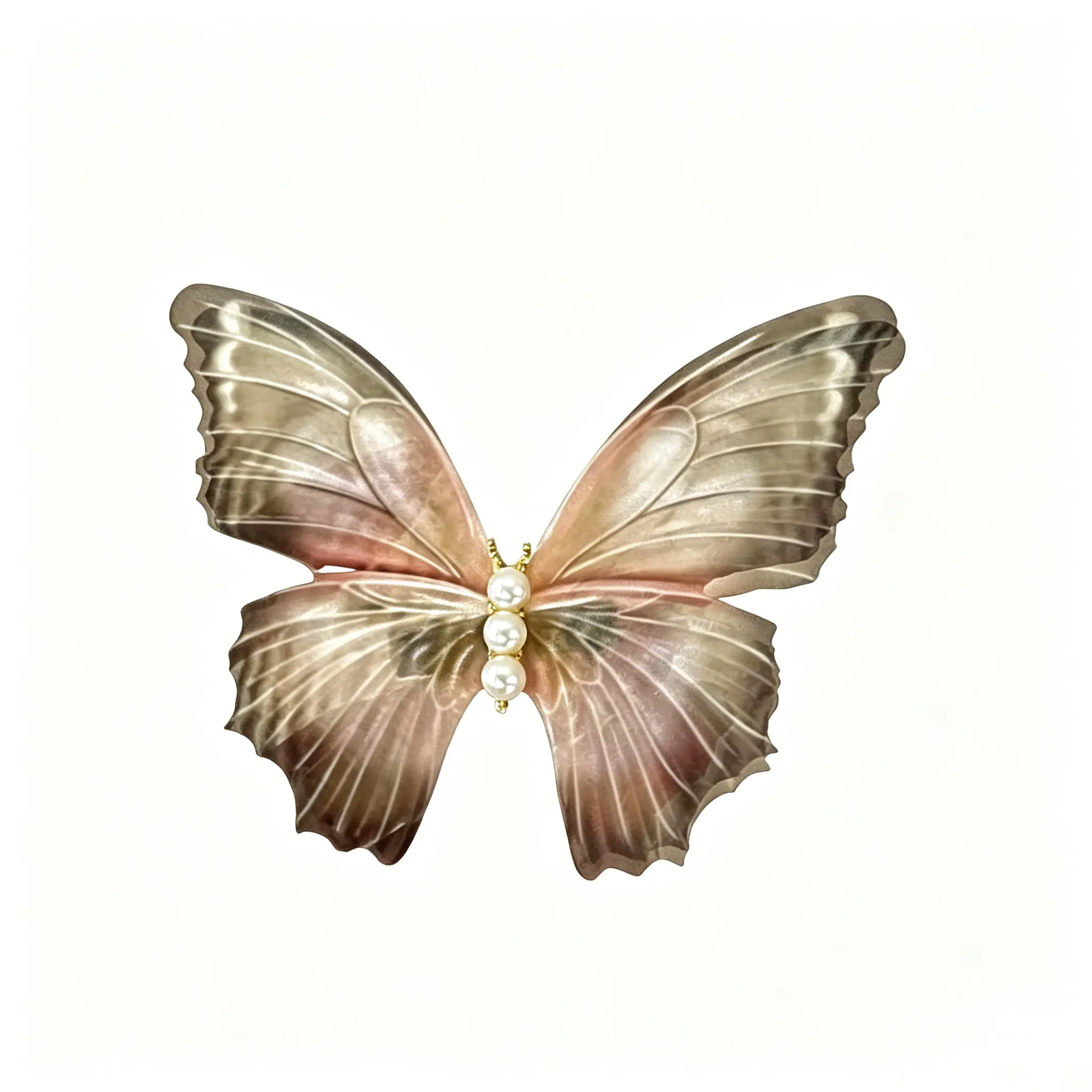微信图片_20260612132950_761_3 Butterfly hair clip with tulle bow and vintage style. Soft mesh fabric side clip for bangs. Lightweight and dreamy. Perfect for fairycore looks.