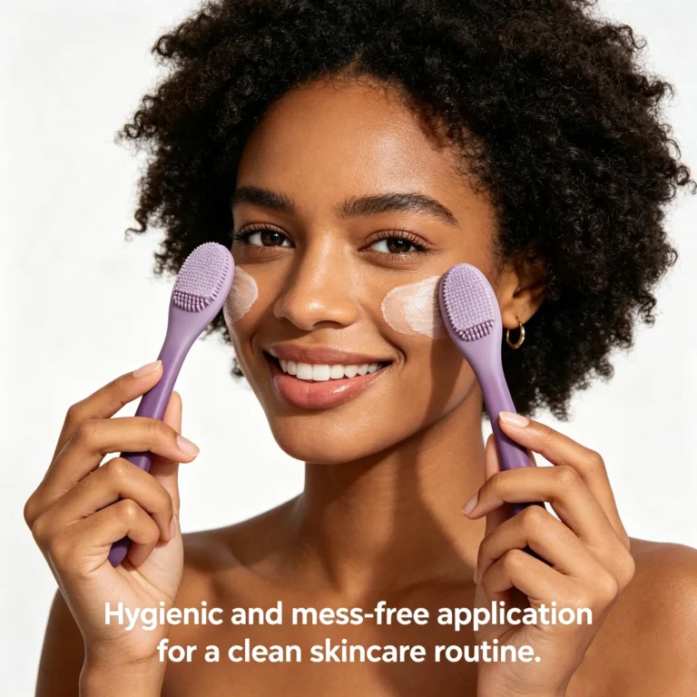 Silicone Mask Brush – Clay Mask Applicator Double Ended Skincare Tool for Women