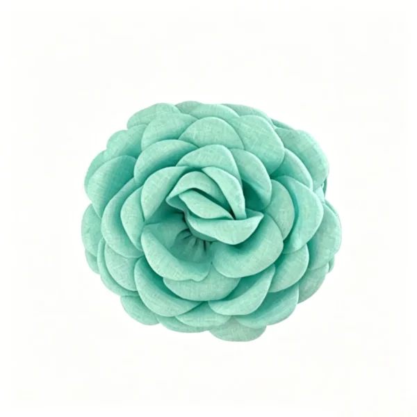 Rose Hair Claw Clip – Large Mint Green Flower Hair Accessory for Wome