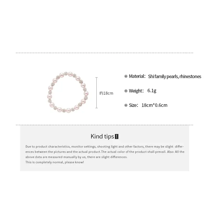 Pearl Jewelry Set – Pink Rose Necklace Bracelet & Ring for Women
